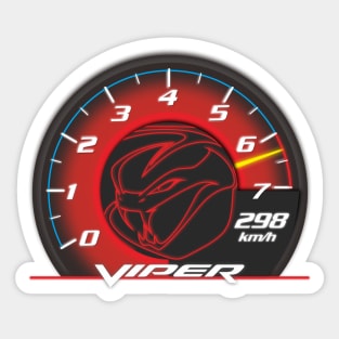 Dodge Viper Speedometer Sticker